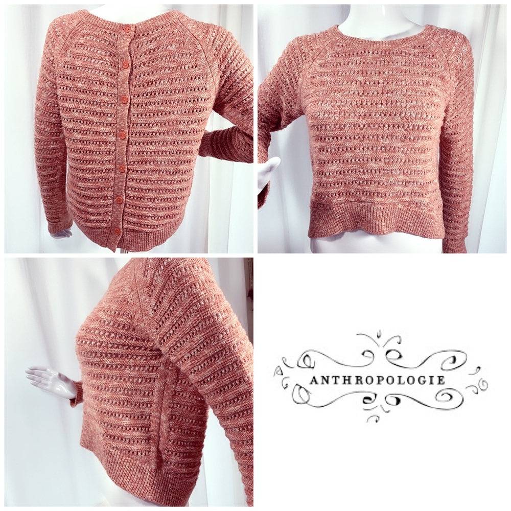 Anthropologie Moth Crop Sweater